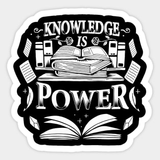 Knowledge is power Sticker